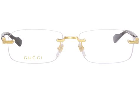 gucci men's rimless eyeglasses|designer eyeglass frames gucci.